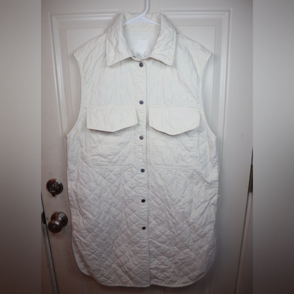H&M OVERSIZED Sleeveless shacket SIZE SMALL